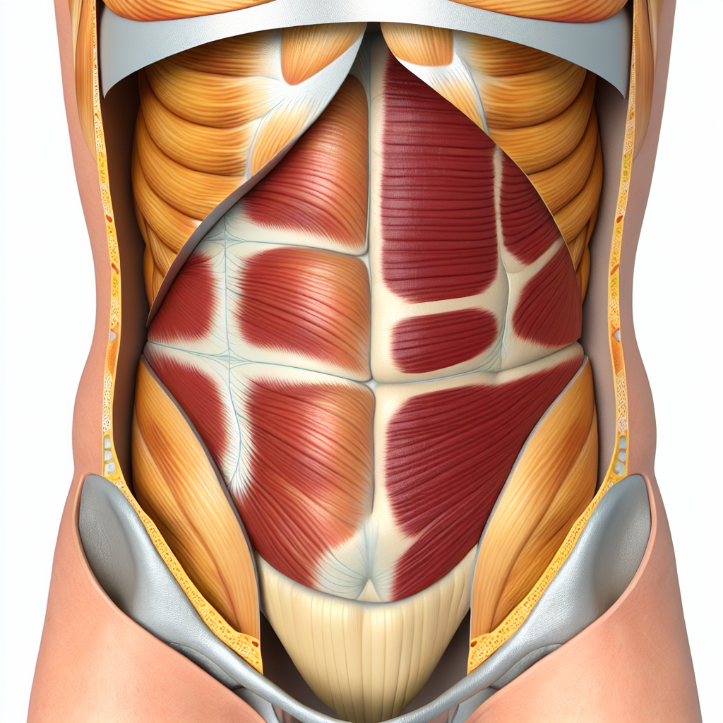 Layered View of Abdominal Muscles